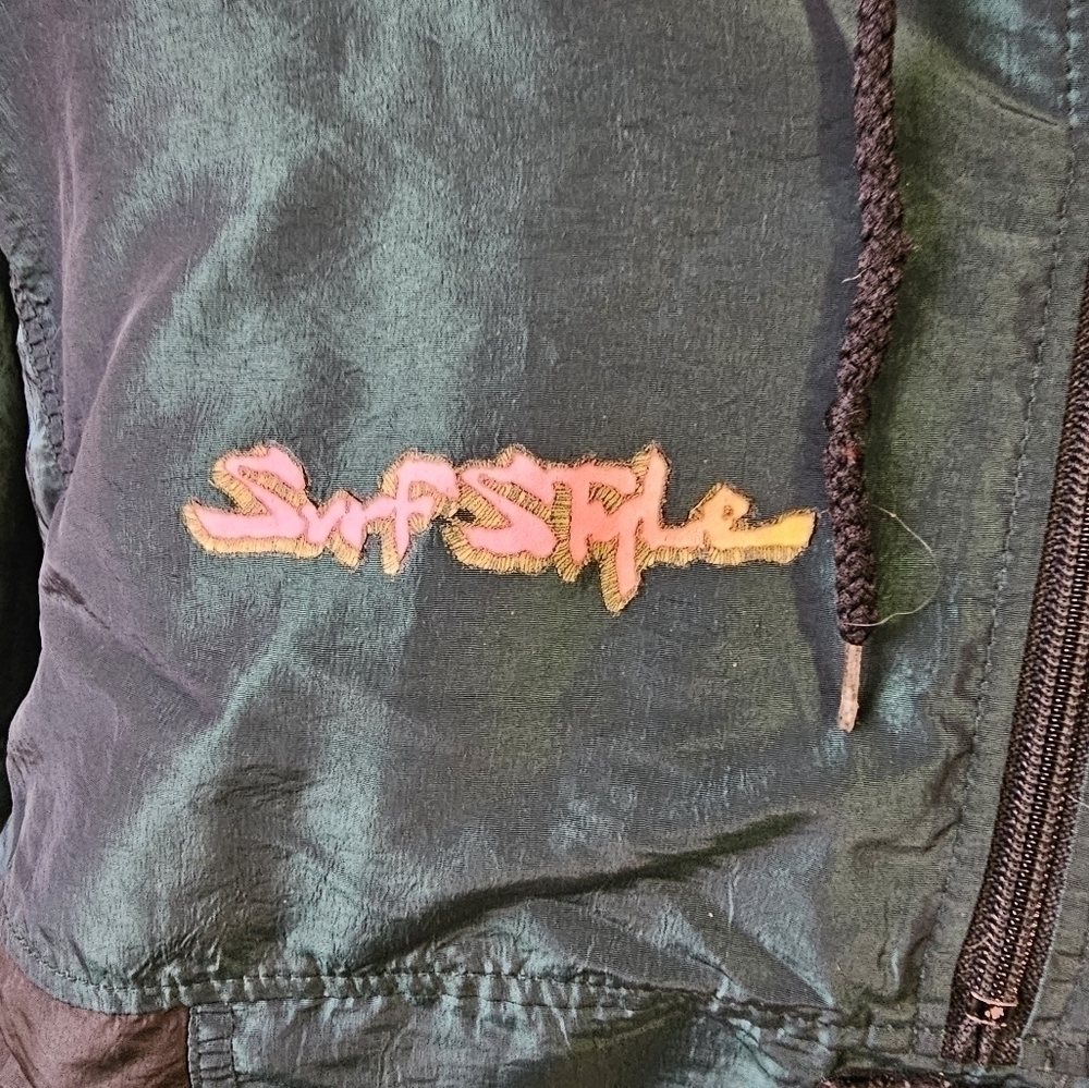 Vintage Retro 90's Y2K Surf Style Windbreaker Jacket OSFA - Picture 4 of 10